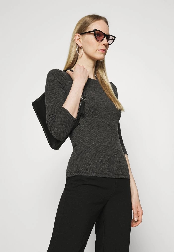 T-Shirt ANNA FIELD Anna Field Long Sleeved Top Grise Femme | ABH-1150745